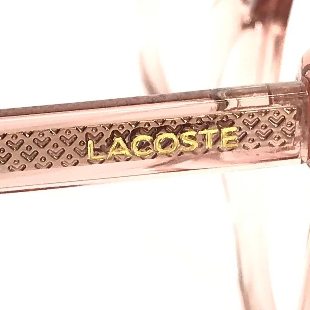 Lacoste Eyeglasses Frames L2870 662 Clear Pink Cat Eye Square Full Rim 54-17-140